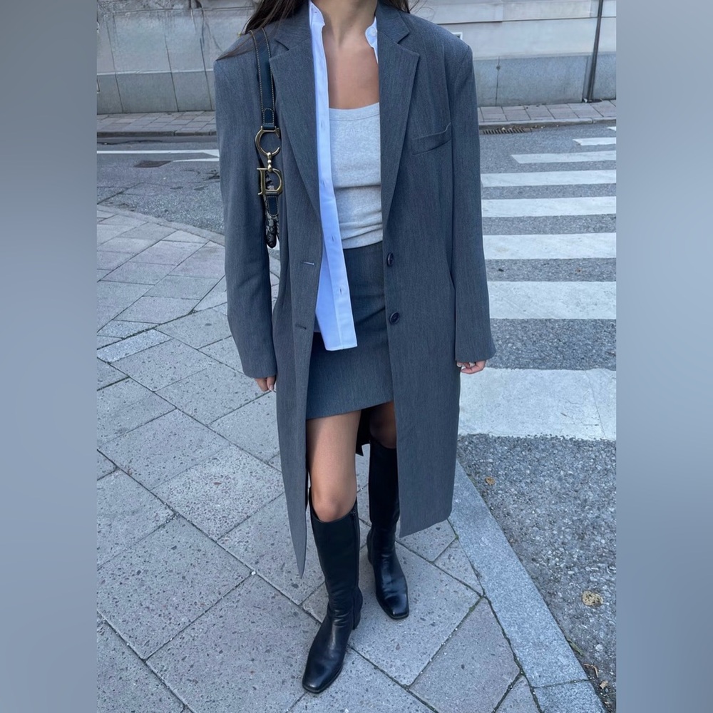Djerf Avenue Forever Coat Grey